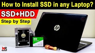 How to Install SSD in any Laptop  How to use SSD and HDD together in Laptop  How to Install SSD [upl. by Arivle]