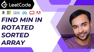 Find minimum in rotated sorted array LeetCode 153  Full solution with visuals  Divide amp Conquer [upl. by Norre]