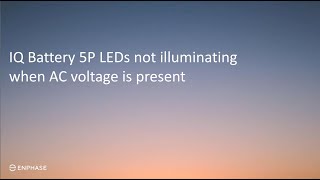 IQ Battery 5P LEDs not illuminated when AC voltage is present [upl. by Giacamo494]