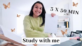 3u STUDY WITH ME op kot  pomodoro achtergrondgeluid geen muziek pauzes [upl. by Oiramel]