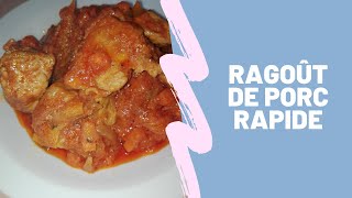 Ragoût de porc à la sauce tomate [upl. by Cummine]