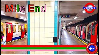 NEW INTENSE London Underground Action at Mile End Station st 15052023 [upl. by Erdnaek]