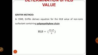 Hydrophilic Lipophilic Balance HLB [upl. by Stricklan984]