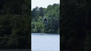 Long Jump SLO MO skijumpingfamily skijump skijumping waterski waterskiing worldgames [upl. by Nyrat]