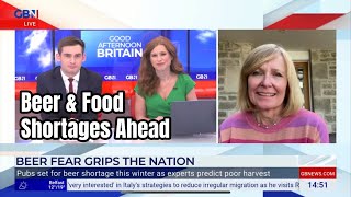 Britain on brink of BEER amp Food Shortages Thanks to Bad Weather amp Brexit [upl. by Atilef304]