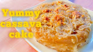 Easy cassava cake recipe using cassava flour [upl. by Oinafipe492]