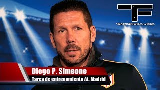 Tarea de entrenamiento de Simeone Atlético de Madrid [upl. by Crocker]