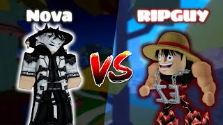 NovaExility vs RipGuy  Blox Fruits PVP [upl. by Ppilihp]