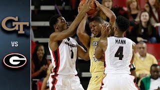 Georgia Tech vs Georgia Basketball Highlights 201516 [upl. by Nosbig]