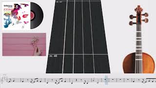 Rosa Pastel  Violín 🎻 Play Along  TUTORIAL  TABLATURA [upl. by Aisercal]