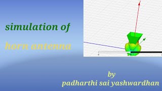 Design of Horn antenna using HFSS software Simulation of Horn antenna [upl. by Fokos918]