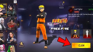 💥Free Fire X Naruto Collaboration Event Tamil  Free Fire New Update [upl. by Idnac]