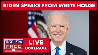 Biden Speaks LIVE from White House  Breaking News Coverage [upl. by Htidirem]