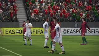 Espanha x Portugal  Xbox 360  Fifa 18 [upl. by Anined]