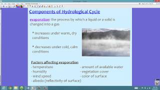 AICE Geo Physical 11 Hydrology Pt 1 [upl. by Ysdnyl]