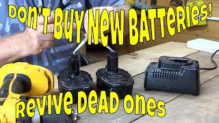 How to revive a dead rechargeable power tool battery easily [upl. by Sheline]