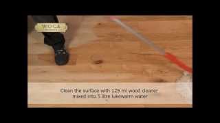 Application of Woca Diamond Oil for wood flooring [upl. by Lotta397]