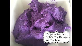 Filipino Recipe Lolas Ube Halaya or Ube Jam [upl. by Digdirb]