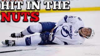 NHL HIT IN THE NUTS [upl. by Luhey778]