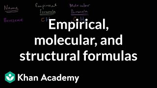 Empirical molecular and structural formulas  AP Chemistry  Khan Academy [upl. by Aztiram]