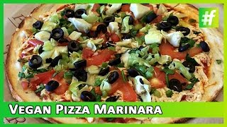 How to Make Vegan Pizza Marinara  Food Channel Healthy Recipe fame food [upl. by Kerat]