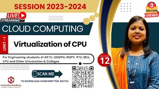 CC12 Virtualization of CPU Memory and IO Devices  Virtualization in Cloud Computing [upl. by Acalia213]