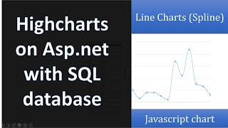 How to create line charts on ASPNET Web Form with MS SQL Server Database and Highcharts tutorial [upl. by Aeel]