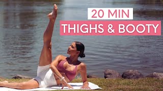 20 MIN THIGHS amp BOOTY PILATES WORKOUT  Sculpting Mat Pilates No Equipment [upl. by Frydman989]