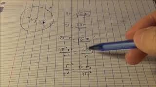 démonstration de la troisième loi de Kepler [upl. by Ardrey]