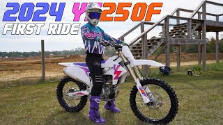 2024 Yamaha YZ250F FIRST RIDE Best 250F on the market [upl. by Kleeman844]