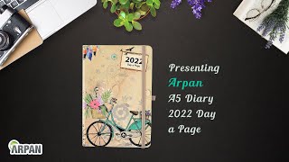 ARPAN Diary 2022 Day a Page A5 Vintage Cream  ST2163 [upl. by Godwin]