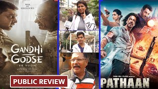 Pathaan Day 3 And Gandhi Godse  Ek Yudh Live Public Review [upl. by Ahsinav]