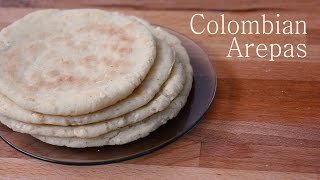 Vegan Colombian Arepas  Recipe [upl. by Kerrin156]