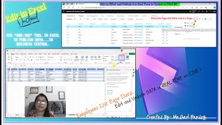 Edit in EXcel Publish in Business Central  Excel Addins Microsoft Dynamics Office Addin [upl. by Baalbeer]