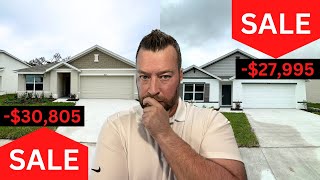 Inside 2 Spring Hill Florida New Construction Homes For Sale with Price Reductions in 2023  NO CDD [upl. by Aseena]