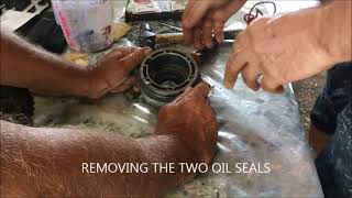 REPLACING THE SAIL DRIVES SEALS amp ORINGS  YANMAR SD20 SAIL DRIVES [upl. by Nossyla]