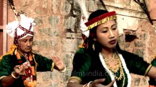 KhambaThoibi dance depicting the epic love story of a poor boy and Moirang princess [upl. by Adekam]