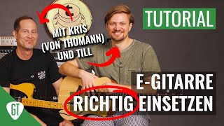 EGitarre RICHTIG spielen  Gitarren Zusammen arrangieren  Till und Kris bei Thomann [upl. by Perloff]