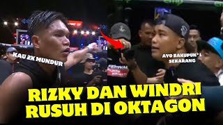 RUSUH🔥Windri Patilima vs Rizky Pakaya Rusuh Usai Interim Fight Bakupukl Diatas Oktagon FN 82 [upl. by Lulu237]