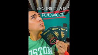 5 Requisitos Pasaporte 2022  Renovación [upl. by Yerhcaz]