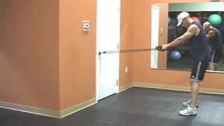 Resistance Bands Exercises For Back  Standing Rows [upl. by Efi573]