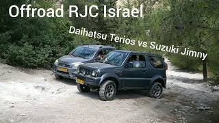 Suzuki Jimny Vs Daihatsu Terios on hard offroad Terios better [upl. by Marje84]