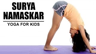 Yoga for Kids  Suryanamaskar [upl. by Nilknarf747]