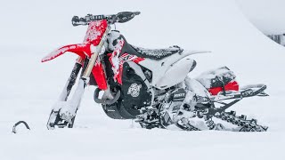 Snowbike Setup Overview Honda CRF450 [upl. by Hctim86]