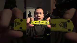 unboxing my cobratec otf automatic knife in the don’t tread on me color ￼￼ [upl. by Yeoj]