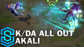 KDA ALL OUT Akali Wild Rift Skin Spotlight [upl. by Eniksre]