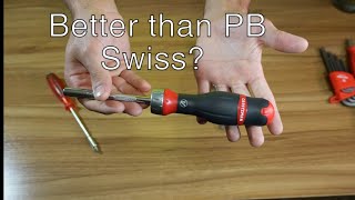 Craftsman VSeries Ratcheting Screwdriver WBit Set Competes with the 100 PB Swiss [upl. by Ellehcer]