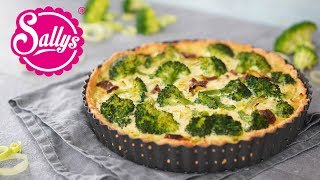 Brokkoli Quiche  genial einfach würzig amp lecker  QuarkÖlTeig  Sallys Welt [upl. by Mehsah]