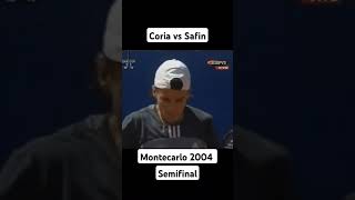 Coria Safin  Semifinal Montecarlo 2004 tennis atp tenis mago guillermo sports clay forehand [upl. by Ardnued]