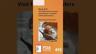 15 The FDA doesnt license pharmacies including online pharmacies FDAFacts [upl. by Esinehs569]